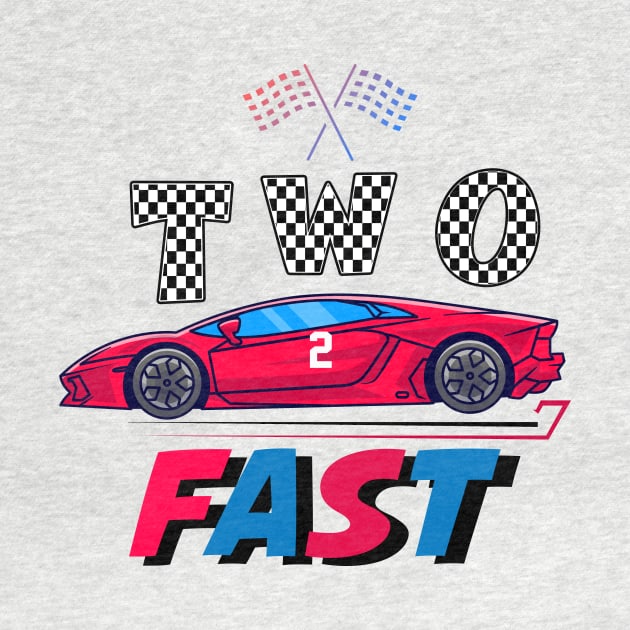 Two Fast 2 Curious - Pit Crew Birthday day Gifts T-Shirt by CoolFuture